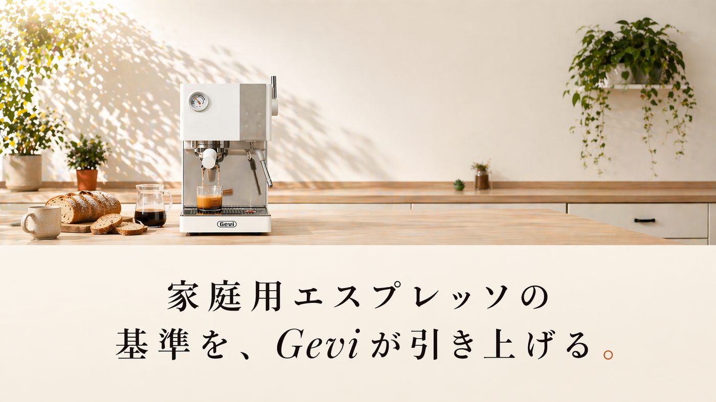 家庭用エスプレッソの基準を、Geviが引き上げる。